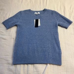 #NWT Magaschoni Cashmere Sweater - Short Sleeves
